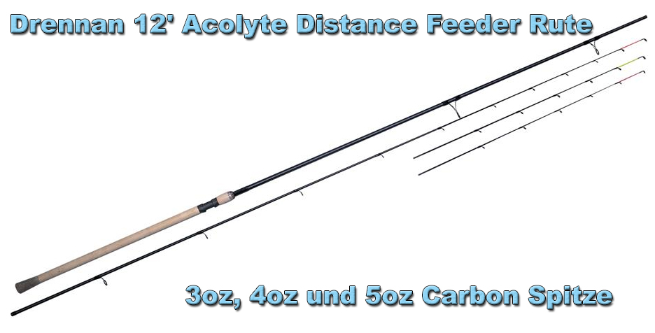 Drennan 12' Acolyte Distance Feeder Rod, Modell 2023