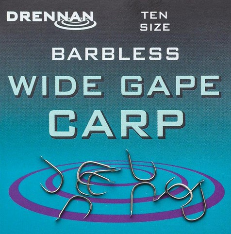 drennan Wide Gape Hooks - Barbless