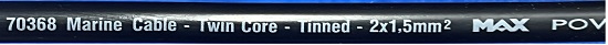 marine kabel 1,5mm² verzinnt