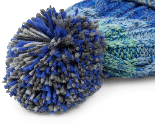 Colour Block Bobble Hat