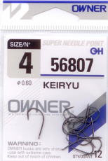 Haken Owner (SSH) Keiryu Black Nickel (50175-56807) Größe 4-10