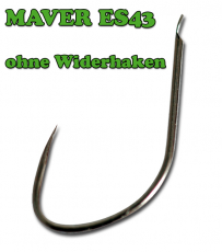 Maver Elite ES43 barbless hook silverfish wide gape - ohne Widerhaken