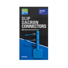 Preston Dacron Connector large blau, 3 Stück