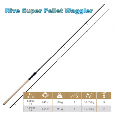 RIVE Super Pellet Waggler 3.20m oder 3.50m, Modell 2023