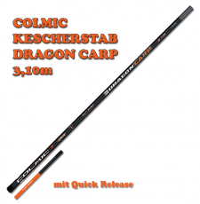 Colmic Kescherstab DRAGON CARP 3,10m mit Quick Release - 324 Gramm