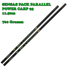SENSAS PACK PARALLEL POWER CARP 95 11.5m Pack 3+1 Kits, 760 Gramm
