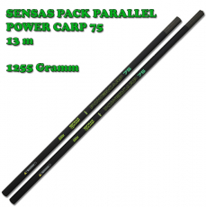 SENSAS PACK PARALLEL POWER CARP 75 13m Pack 3+1 Kits, 1255 Gramm