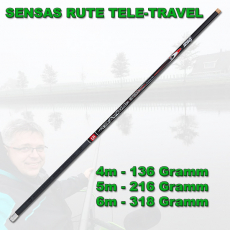 Sensas RUTE TELE-Travel 4m-6m, Modell 2023 - Messepreis