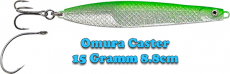 FTM Omura Caster 15 Gramm, 8.8 cm - Green Back, UV-Aktiv