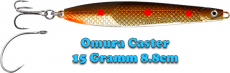 FTM Omura Caster 15 Gramm, 8.8 cm - Red Pointer, UV-Aktiv