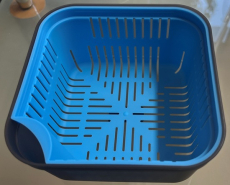 Pellet Köderdose mit Siebeinsatz für Pellets und Caster 1.2L