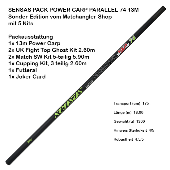 sensas power carp 74 kopfrute 13m